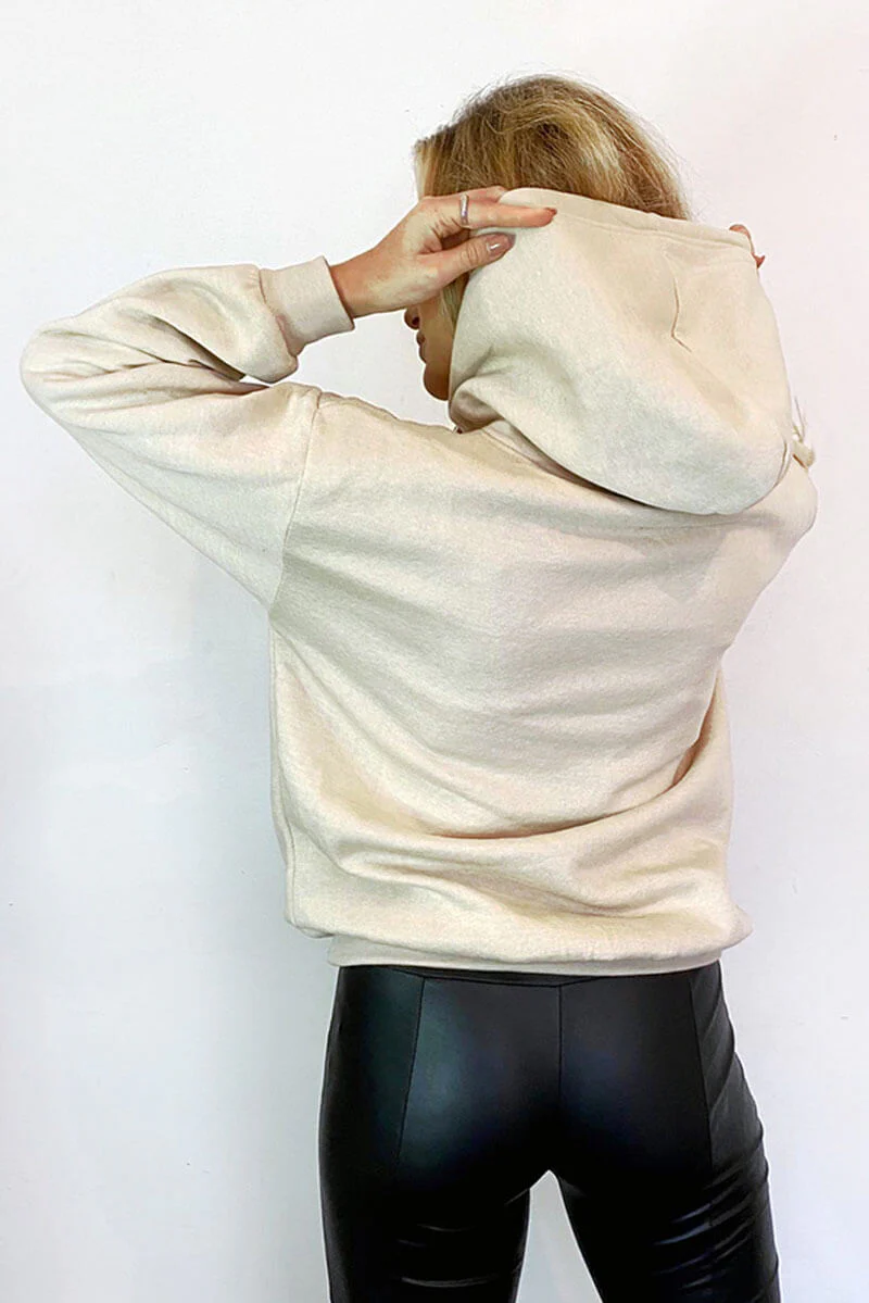 Stone Skull Printed Hoodie - Swimclubus