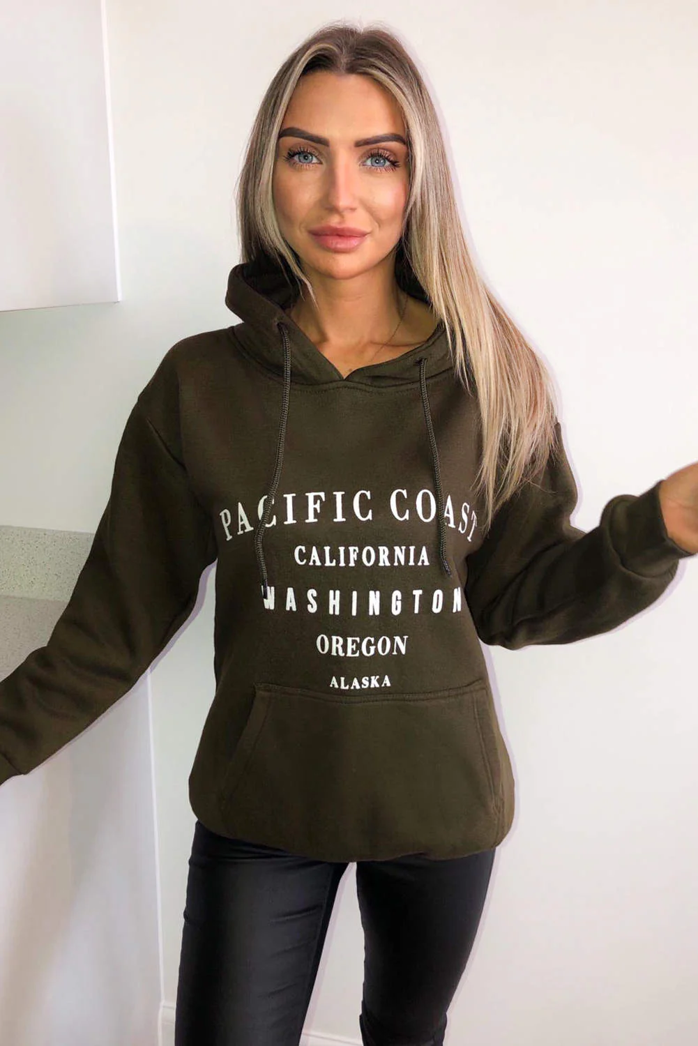 Khaki Pacific Coast Hoodie - Swimclubus