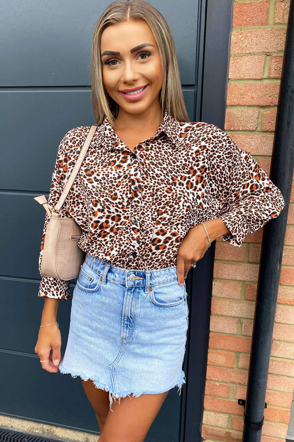 Multi Animal Print Button Up Shirt - Swimclubus