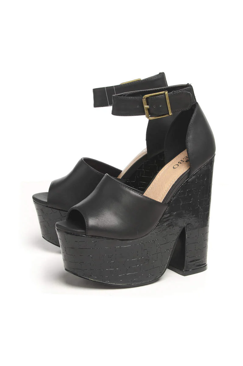 Contrast Heel  Wedge - Swimclubus