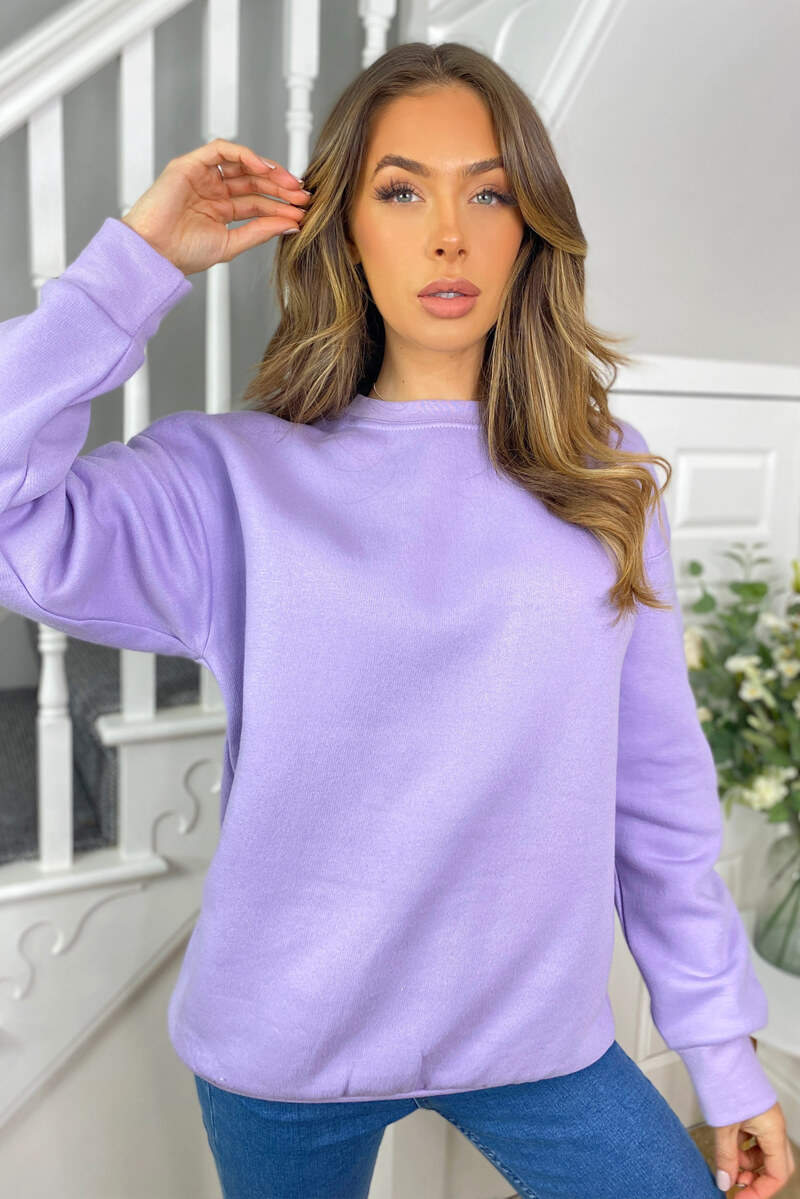 Lilac Oversized Sweatshirt - Swimclubus