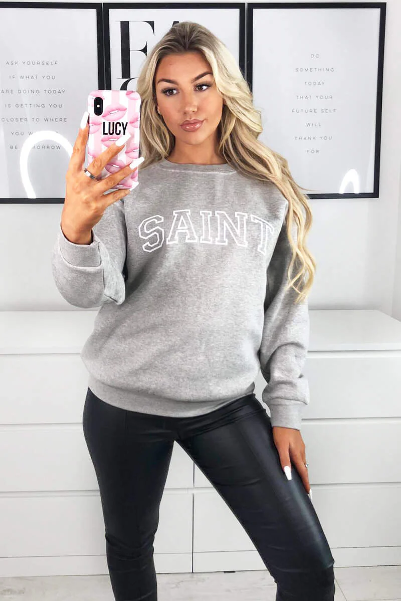 Grey Saint Sweatshirt - Swimclubus