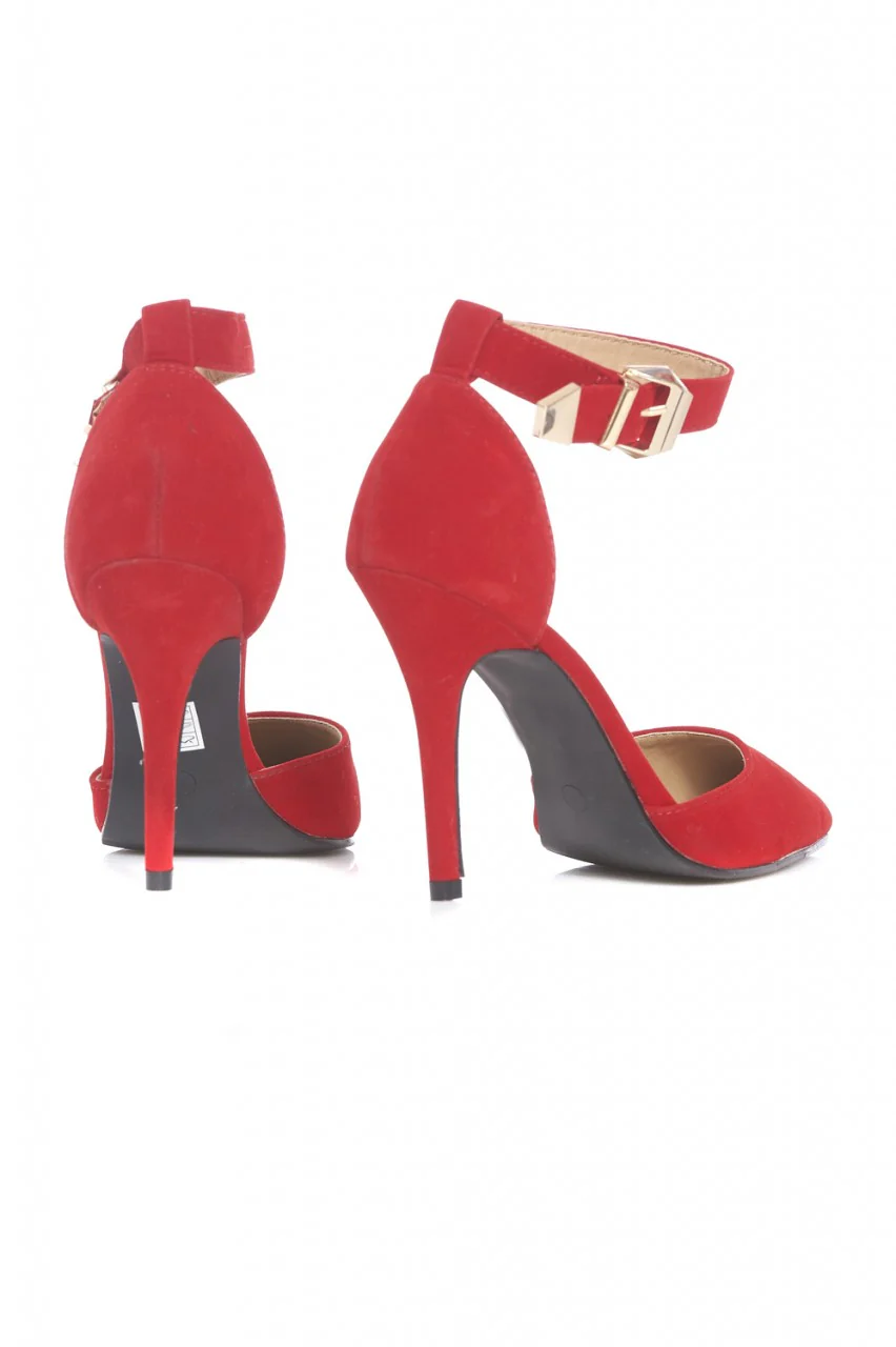 Strap  Court  Pointy Heeled Shoe - Swimclubus
