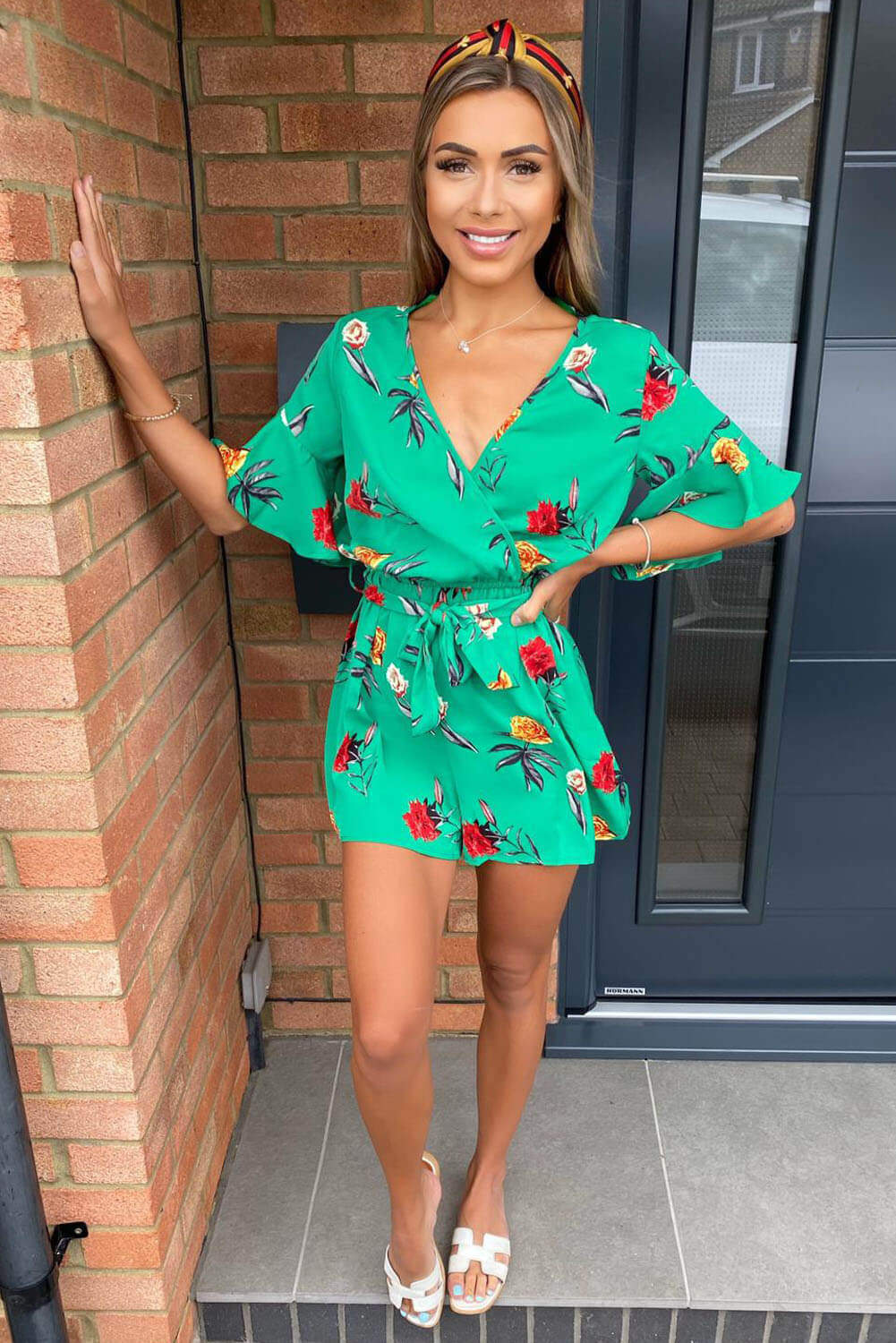 Printed Green playsuit - Swimclubus