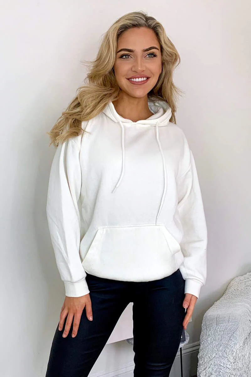 Cream Oversized Hoodie - Swimclubus