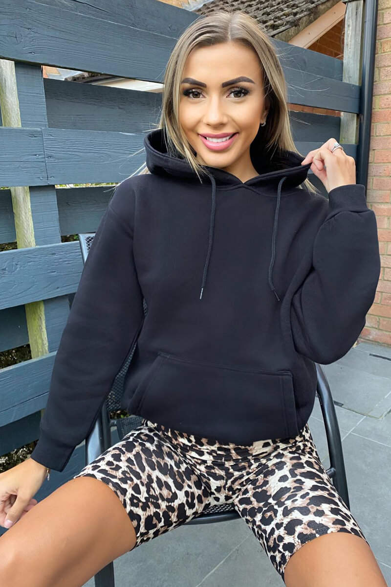 Camel Animal Print Cycling Shorts - Swimclubus