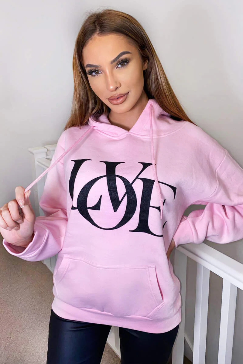 Pink Love Hoodie - Swimclubus