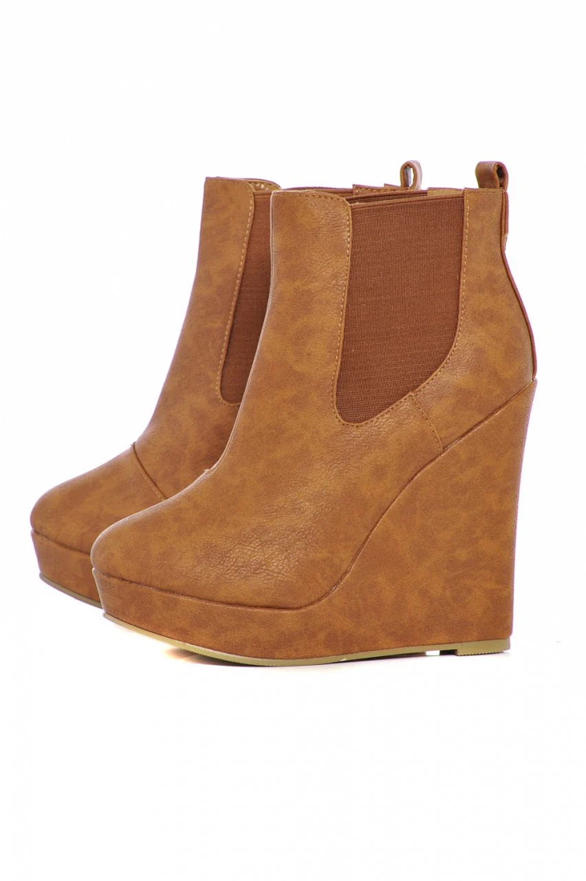 Wedge  Ankle  Boots - Swimclubus